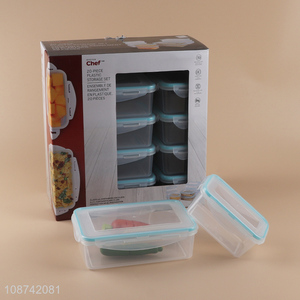 Wholesale 10 pieces refrigerator food crispers airtight food <em>containers</em>