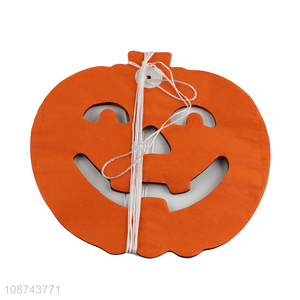 Hot selling Halloween pumpkin bunting flag hanging banner for party decor