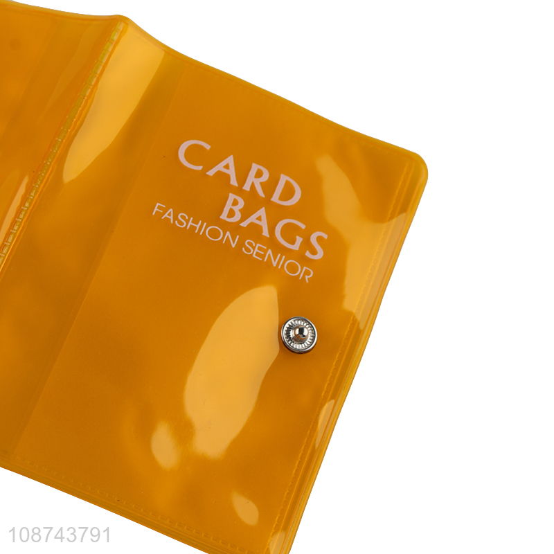 Factory wholesale card holder credit card holder with button