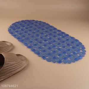 New arrival oval clear non-slip bath mat floor mat with suction cup