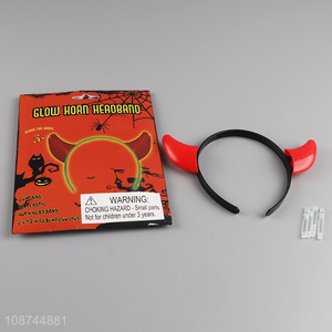 New arrival <em>party</em> <em>supplies</em> glowing horn headband hair accessories for sale