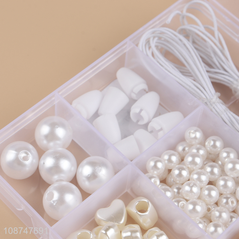 Factory supply fashion jewelry educational diy beads kit toys for children