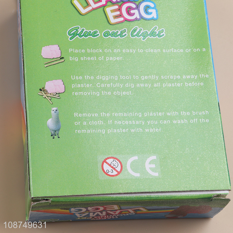 Low price children educational toys alpaca egg digging diy toys