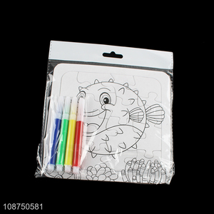Customized DIY Coloring Sea Animal Jigsaw <em>Puzzle</em> Toy
