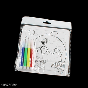 Promotional Cheap DIY Painting Dolphin Jigsaw <em>Puzzle</em> Toy