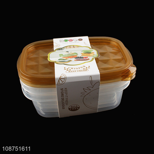 Wholesale refrigerator food containers bpa free plastic food <em>storage</em> <em>box</em> set