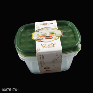 Wholesale 3 pack bpa free <em>plastic</em> food <em>containers</em> refrigerator food crispers