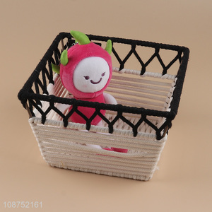 China imports cotton rope woven storage basket for shelves closet kitchen