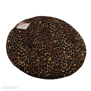 New product anti-slip leopard print bar stool cover round <em>seat</em> <em>cushion</em>