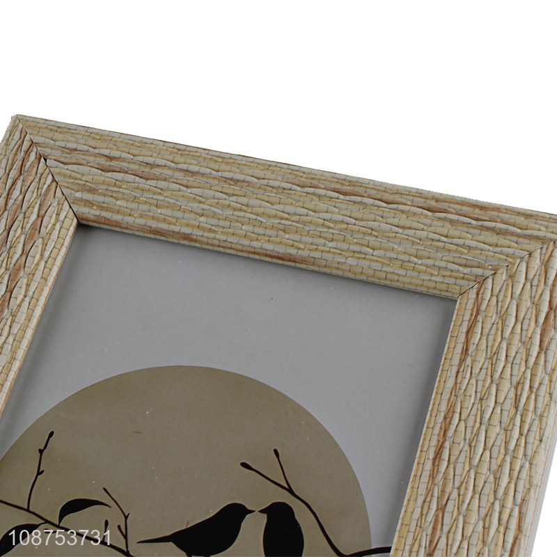 New design desktop decoration rectangle plastic photo frame for sale