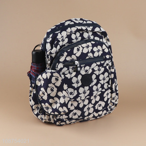 Top quality flower printed outdoor sports casual backpack for sale