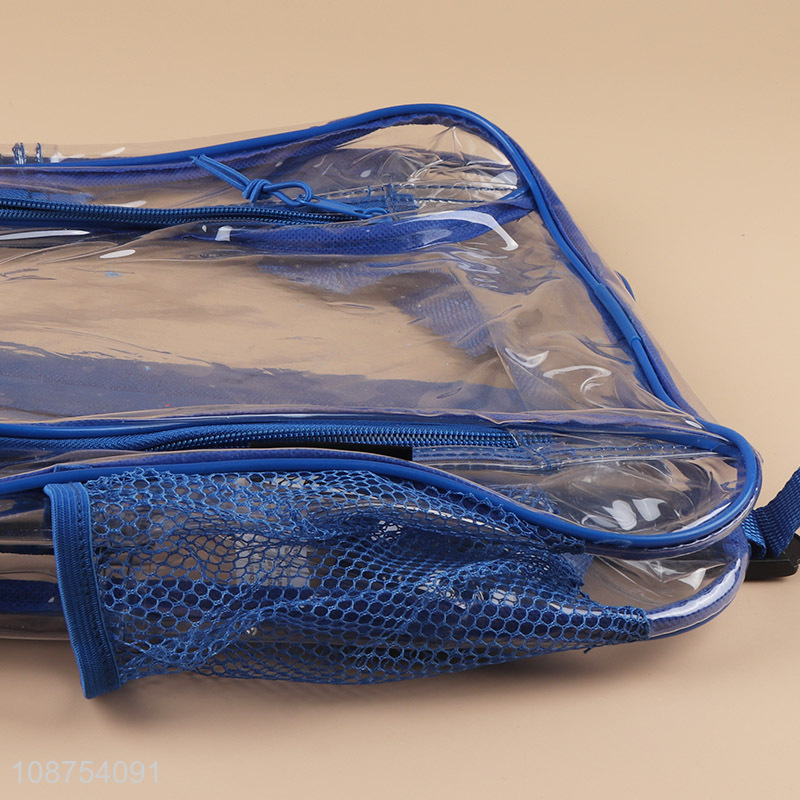 Best price transparent pvc lightweight school bag casual backpack