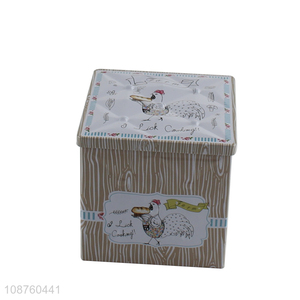 Yiwu market metal square storage box for candy cookies