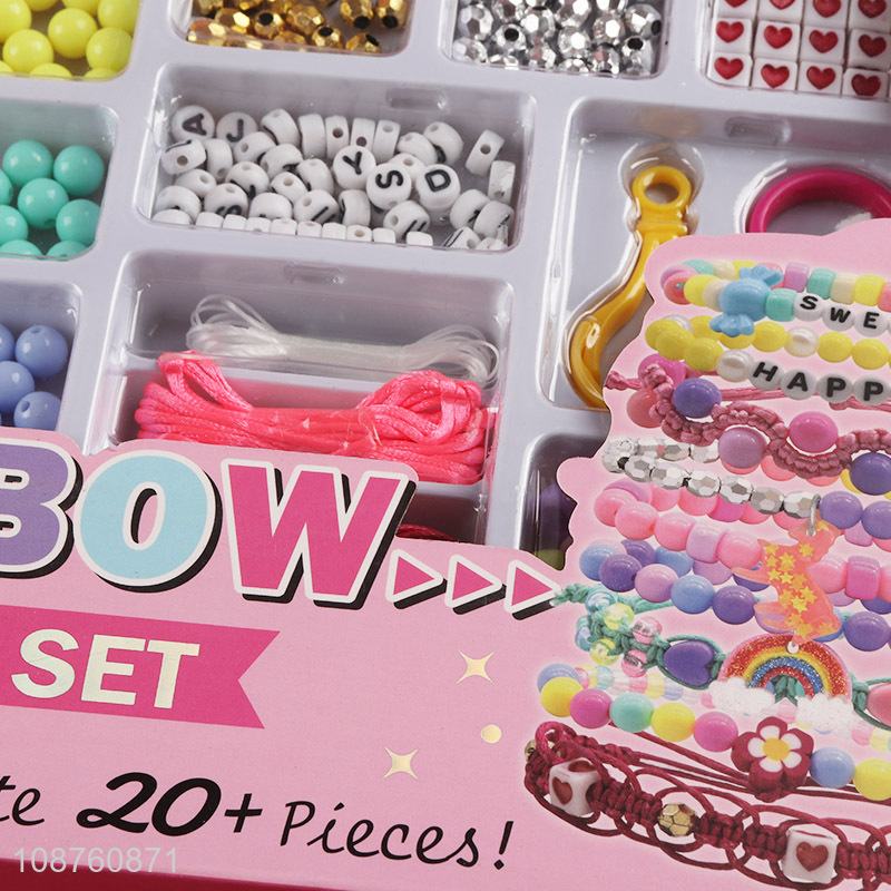Good quality rainbow beads set DIY bracelet jewelry making kit