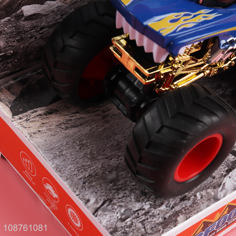 Hot selling friction powered monster truck toy alloy vehicle toy