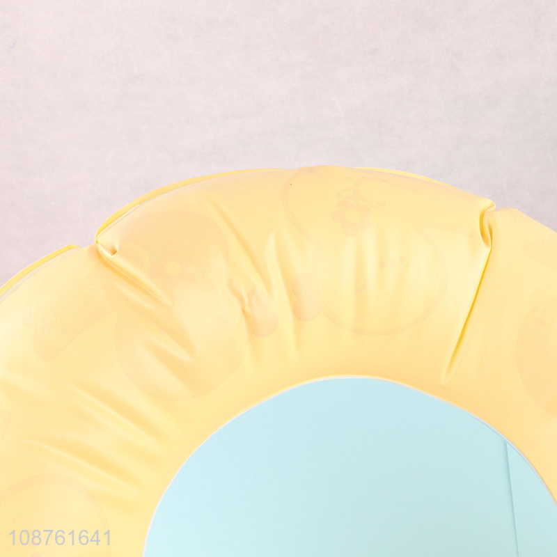 Hot selling cartoon children inflatable swim ring