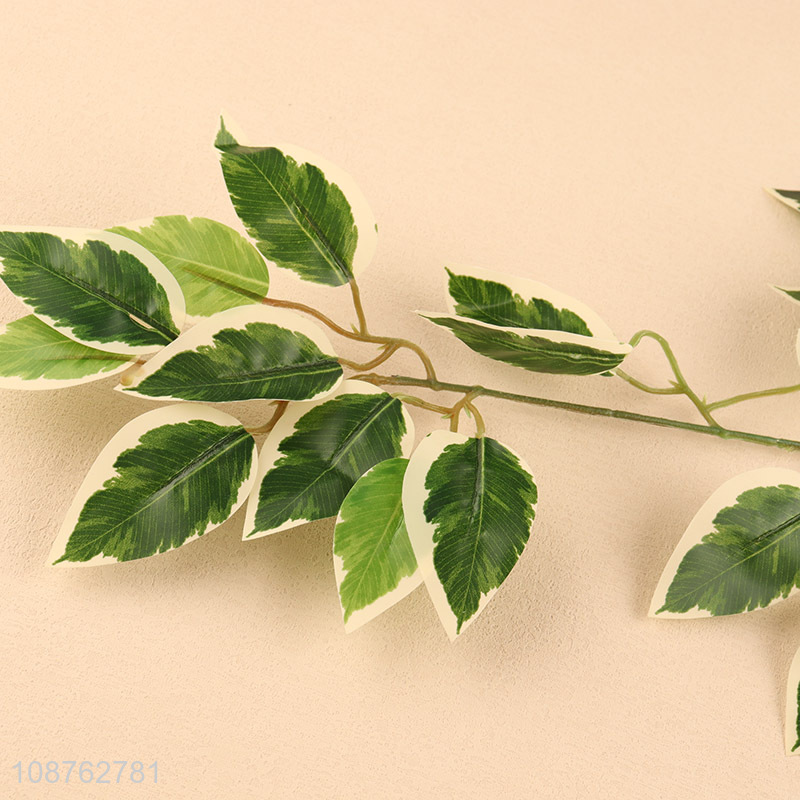 New product artificial banyan leaves faux leaf for outdoor decoration