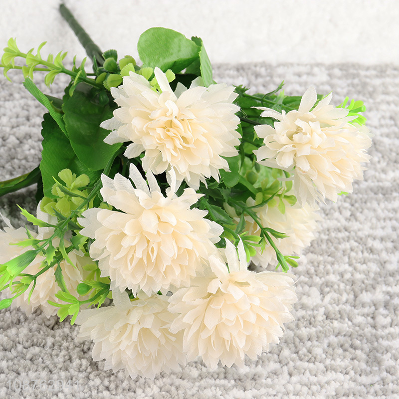 Low price 7 heads artificial flower faux chrysanthemum for home decoration
