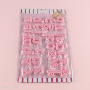 Top products alphabet shaped baking tool set cake cookies mold