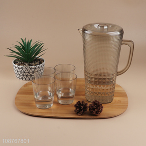 New arrival plastic water jug water cup set