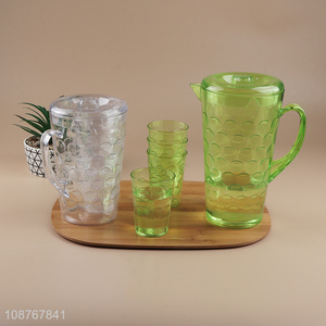 China products plastic water jug water cup set