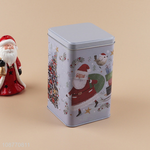 Low price christmas tinplate <em>storage</em> jar <em>storage</em> <em>box</em>