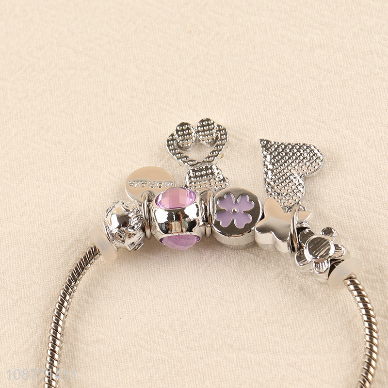 Popular product charm bead brecelet for girls