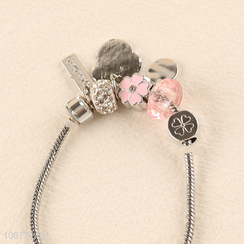 Yiwu wholesale charm bead brecelet for girls