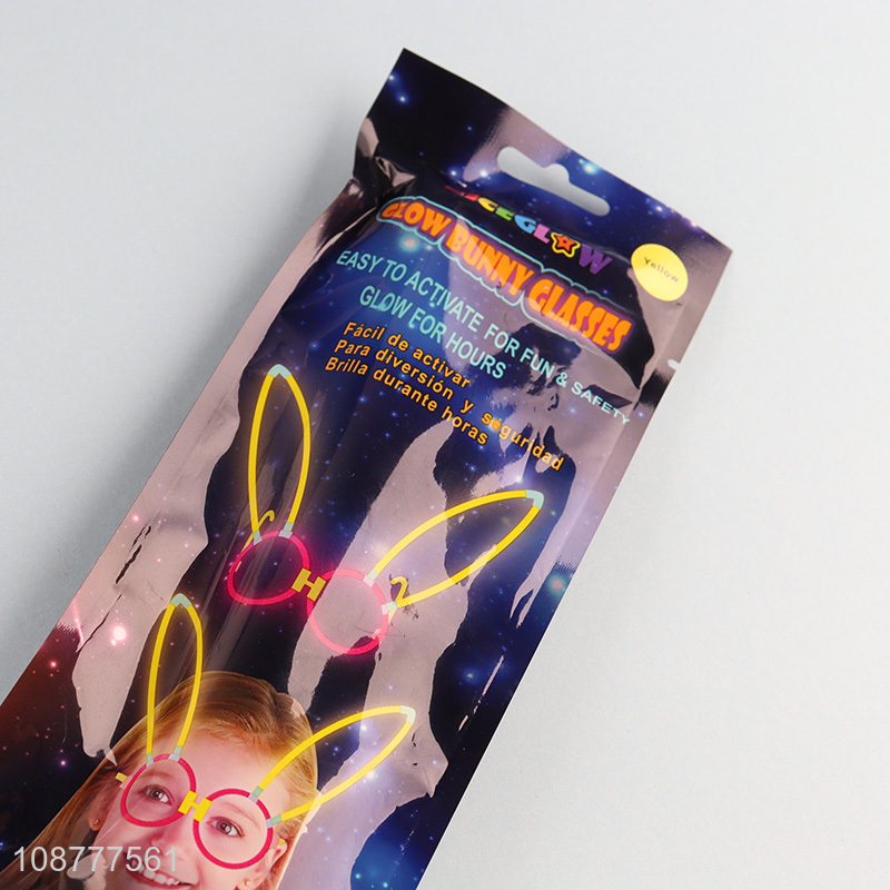 New product glow in the dark bunny glasses party favors