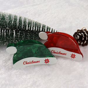 Factory price Christmas hair claw clips for women