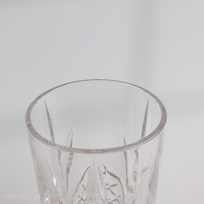 High quality clear engraved glass whiskey cup wine glasses
