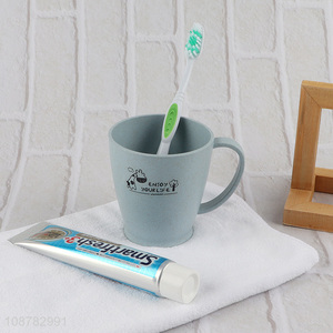 High quality wheat straw toothbrush cup mouthwash cup