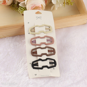 Latest products 4pcs hollow <em>hairpin</em> hair accessories