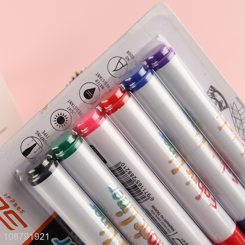 Hot items 6pcs non-toxic highlighter pen set