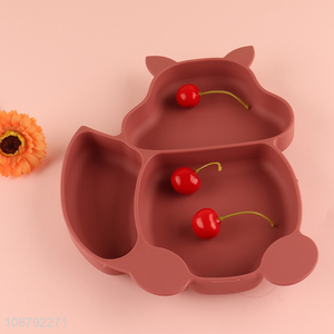 Hot products squirrel shaped baby kids plate