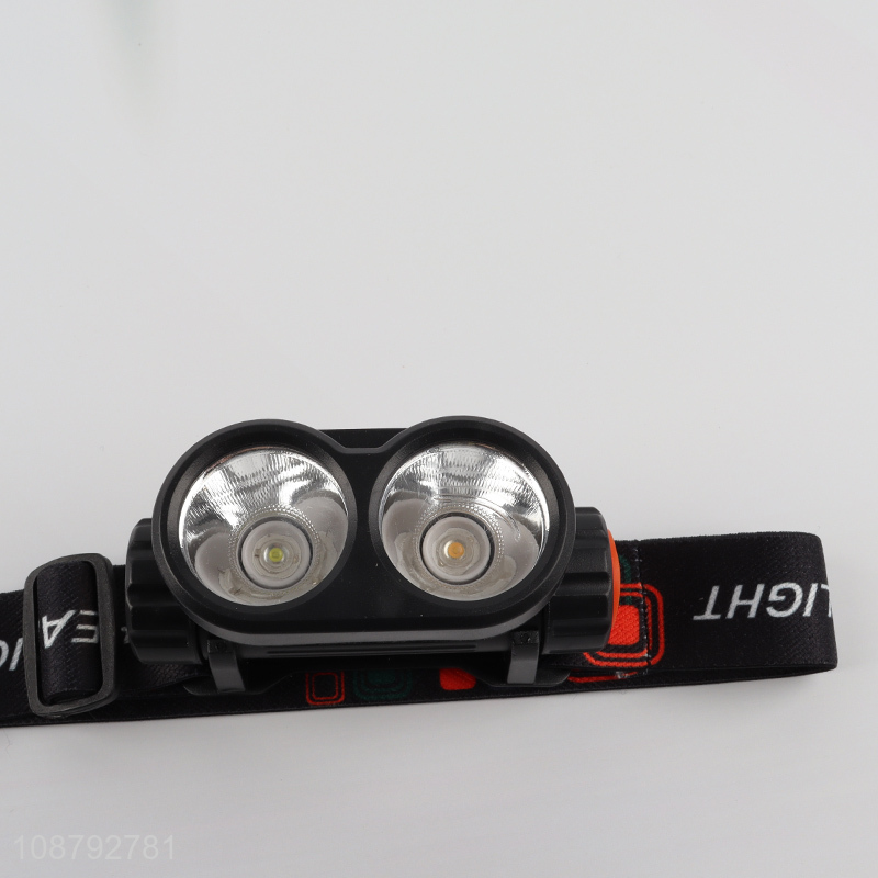 Wholesale 2LED Sensor Headlight (with 600mah 18650 lithium battery)