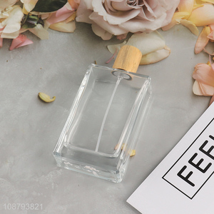 Latest products clear unbreakable glass perfume bottle