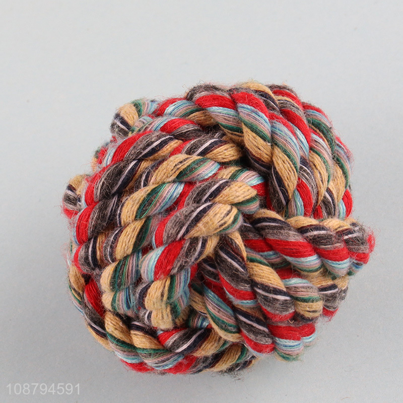China supplier pets cotton rope ball toys