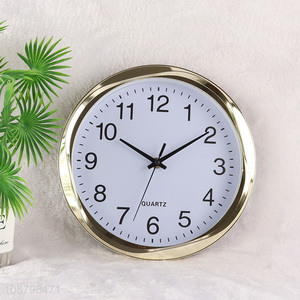 New product round modern simple silent wall clock for bedroom