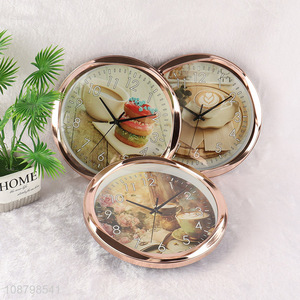 China imports round silent wall clock for living room decor