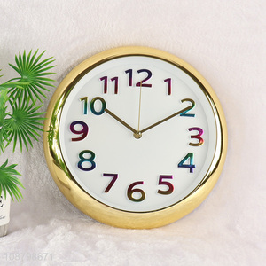 Hot selling battery operated simple wall clock for decoration