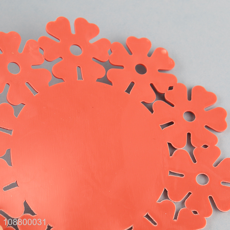 Wholesale 2pcs snowflake shape pot holders cup coasters