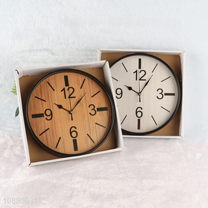 Wholesale round simple wall clock for office school decor