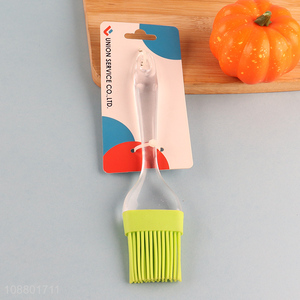 Hot selling clear handle silicone pastry baking <em>brush</em>