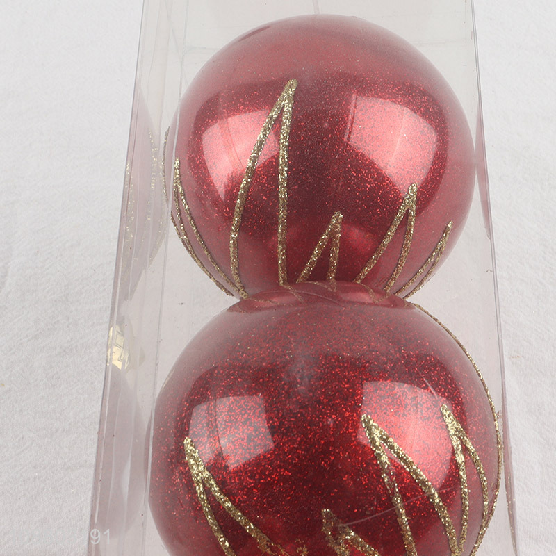 Best selling 3pcs xmas tree hanging ornaments christmas ball