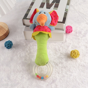 New product <em>baby</em> rattles soft stuffed plush hand rattle shaker
