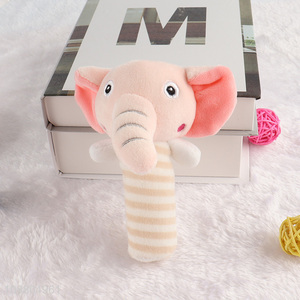 New product soft stuffed <em>baby</em> rattle shaker hand grip <em>baby</em> toy