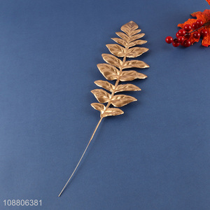 High quality artificial leaves gold plant leaves for decoration
