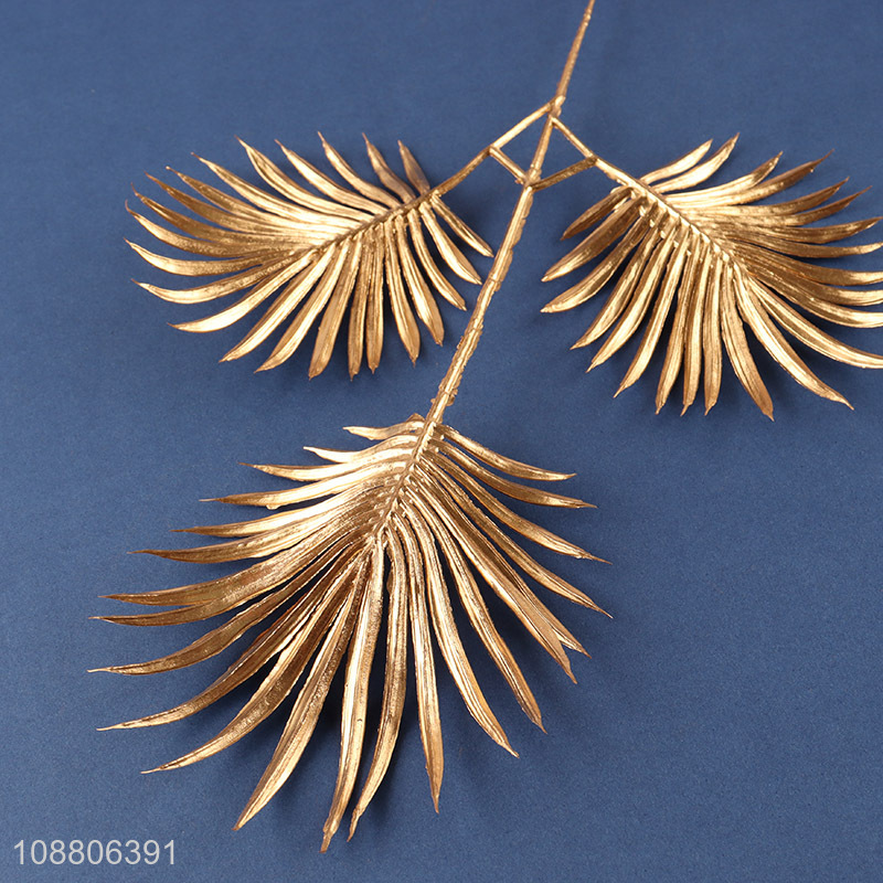 New arrival golden artificial leaves plant for Christmas decor