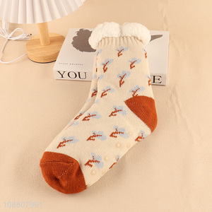 New product winter warm cozy soft slipper <em>socks</em> for women